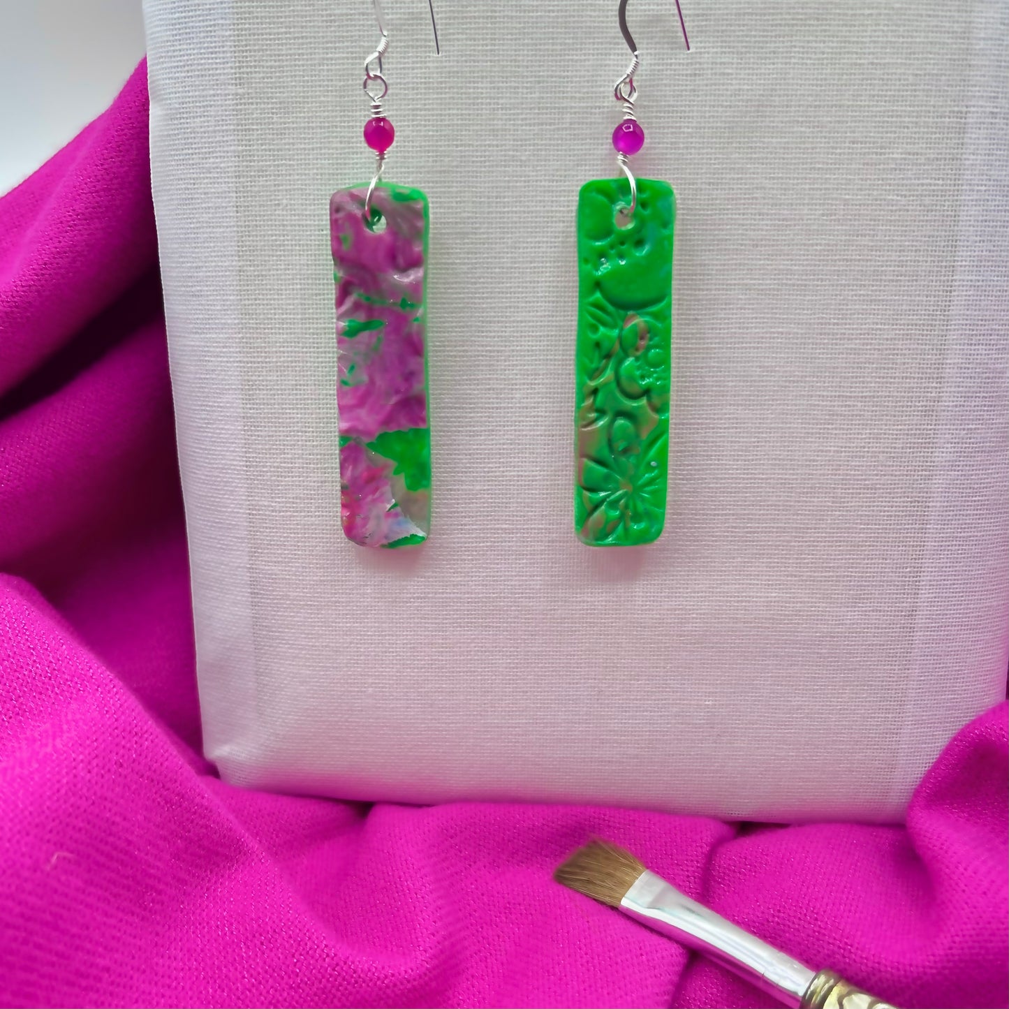 Pink Dangle & Drop Earrings