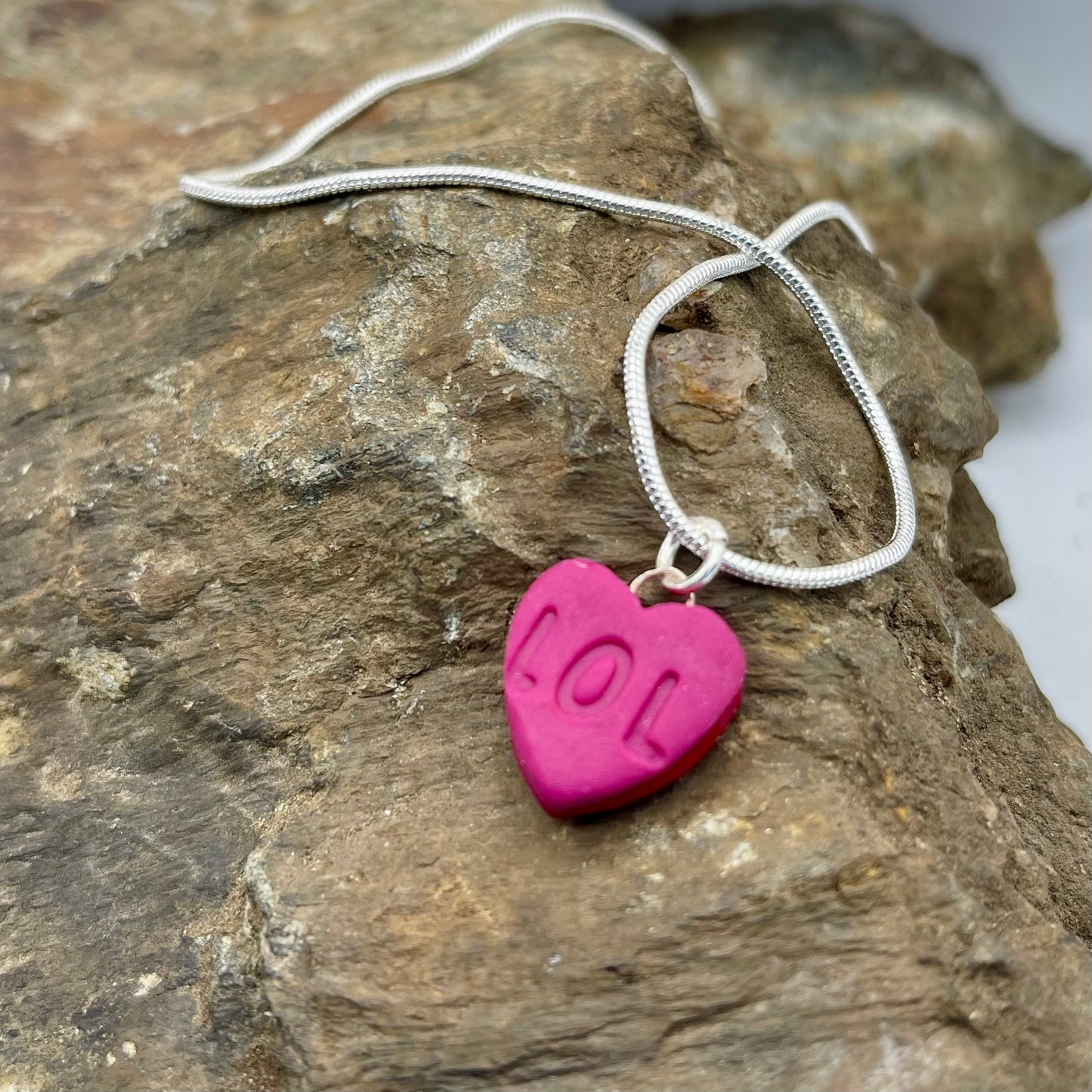 Sweet Valentine! Small heart shaped pendant necklace