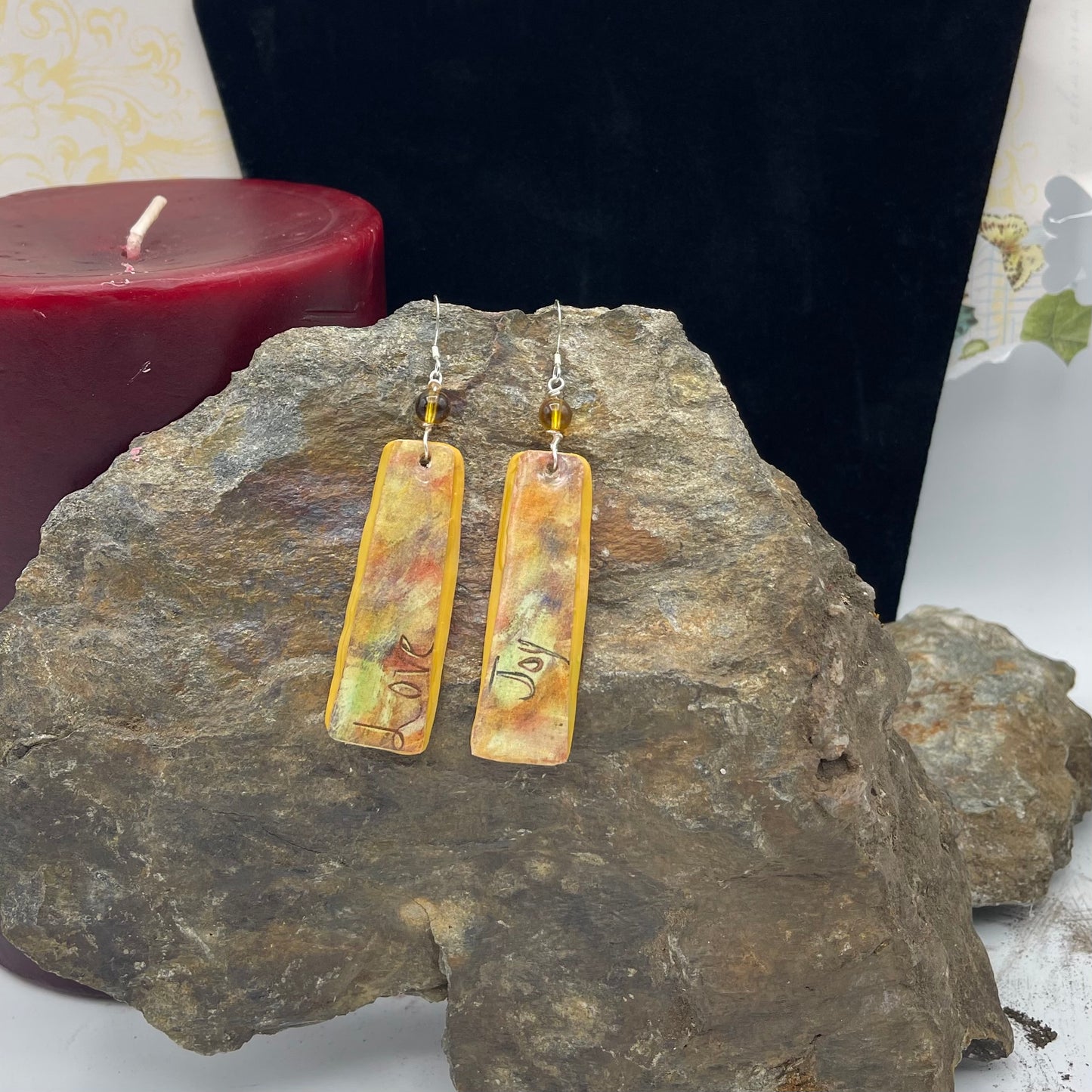 Fruit of the Spirt Earrings- Love & Joy