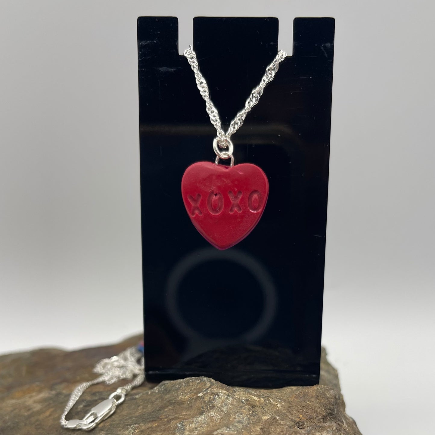 "Be Mine" Heart-Shaped Pendant Necklace