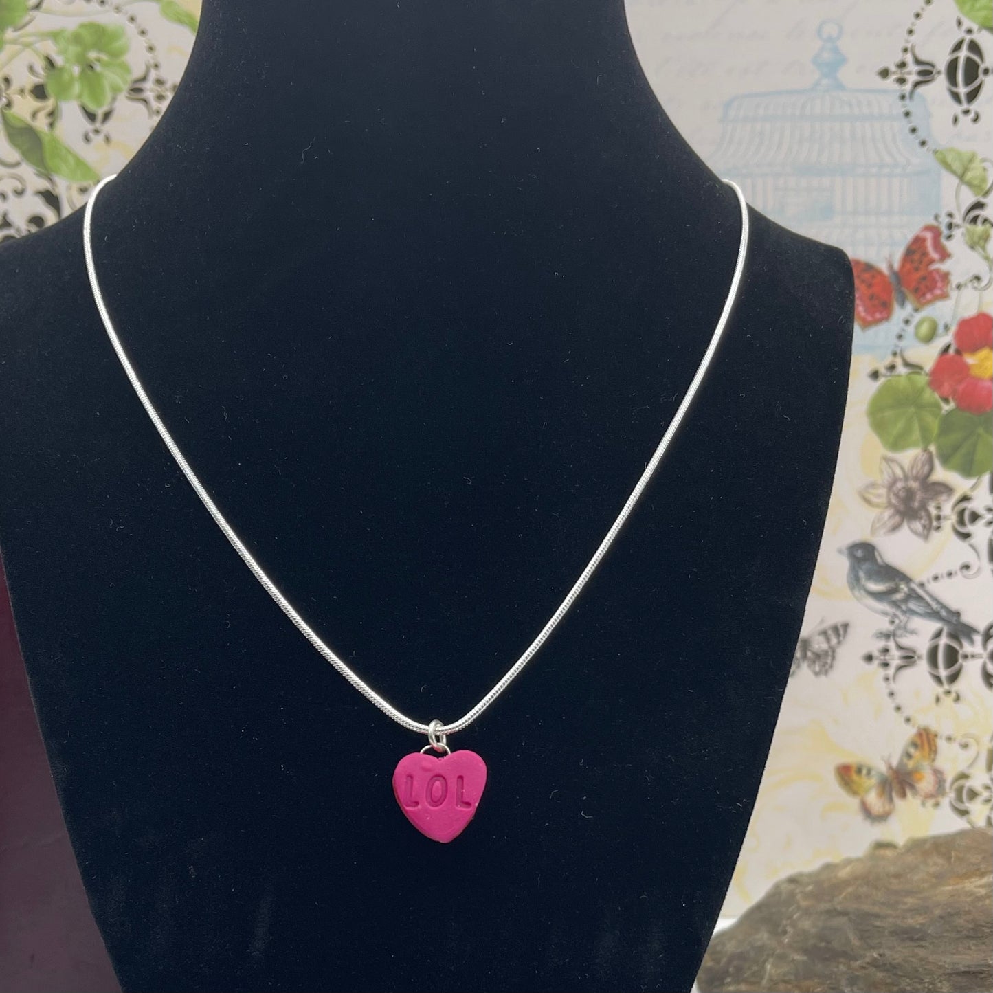 Sweet Valentine! Small heart shaped pendant necklace