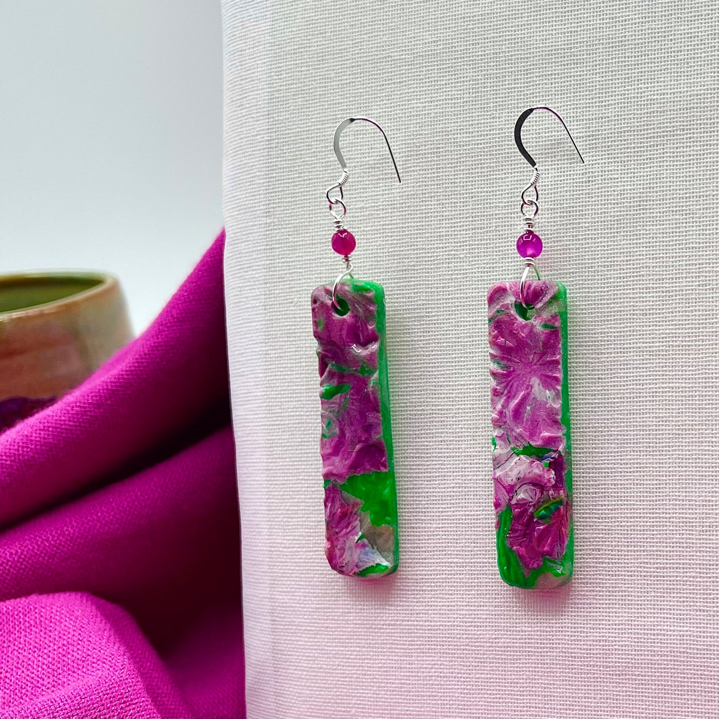 Pink Dangle & Drop Earrings