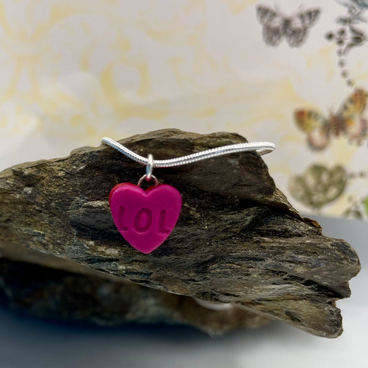 Sweet Valentine! Small heart shaped pendant necklace